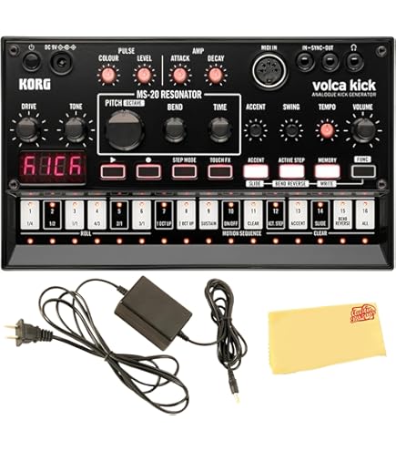Amazon.com: Korg Volca Kick Analog Generator MS-20 Resonator w/ 16